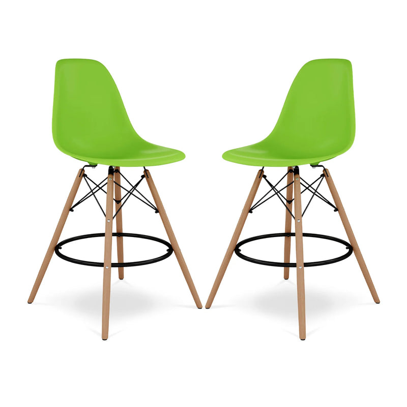 Pyramid Counter Stool, Green By World Modern Design | Counter Stools | Modishstore - 6