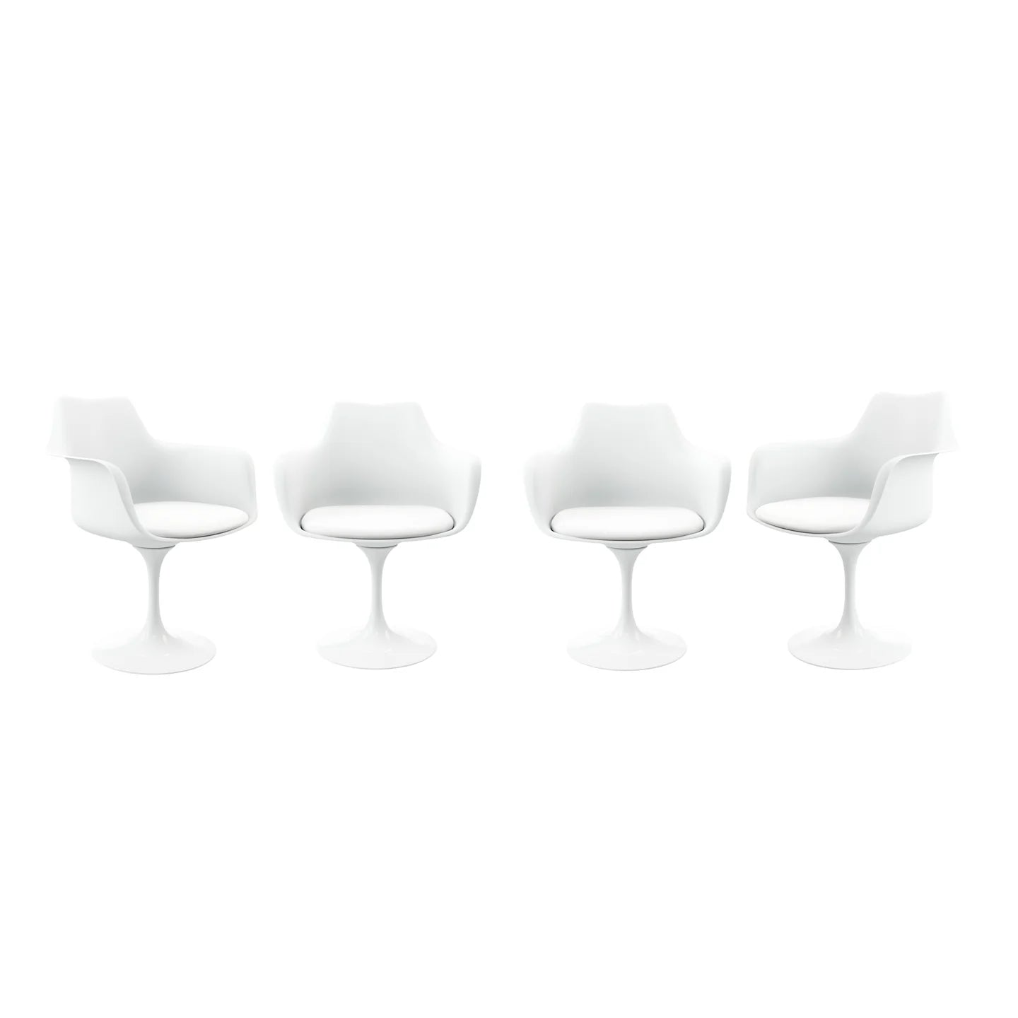 Rose Arm Chair - White By World Modern Design | Dining Chairs | Modishstore - 7