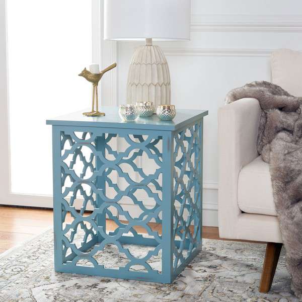 Safavieh Lonny End Table - Blue | Accent Tables | Modishstore