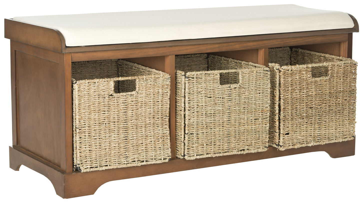 Safavieh Lonan  Wicker Storage Bench | Benches | Modishstore - 15