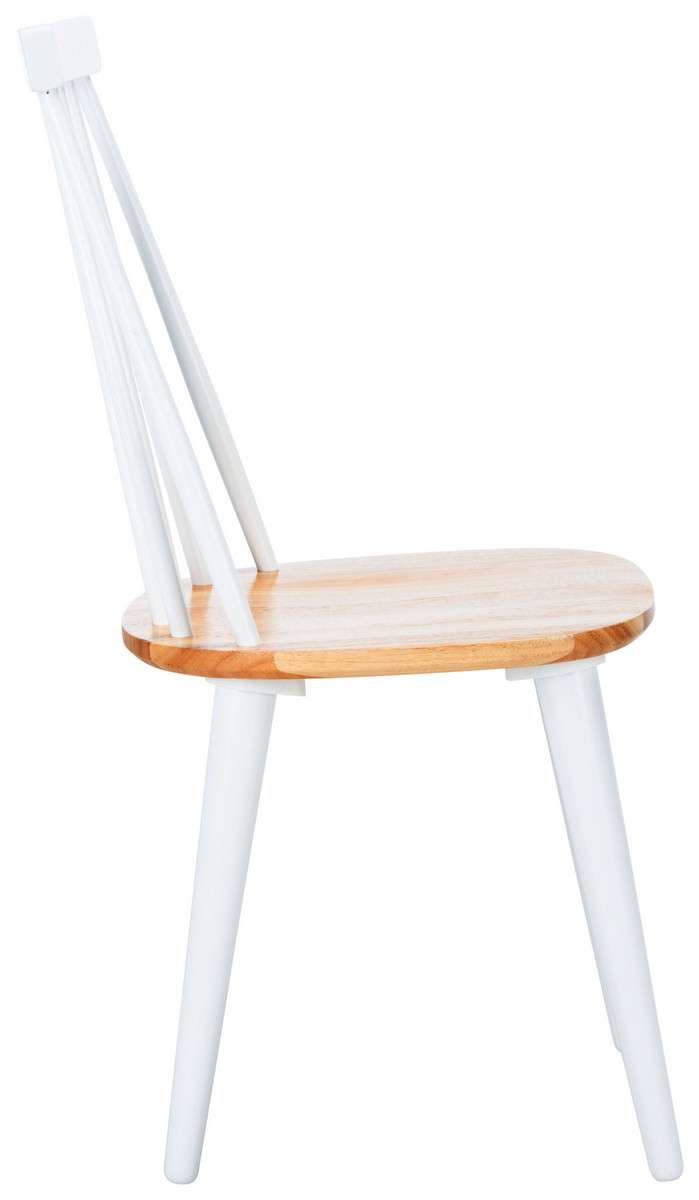 Safavieh Burris 17''H Spindle Side Chair Set Of 2 - White | Dining Chairs | Modishstore - 3