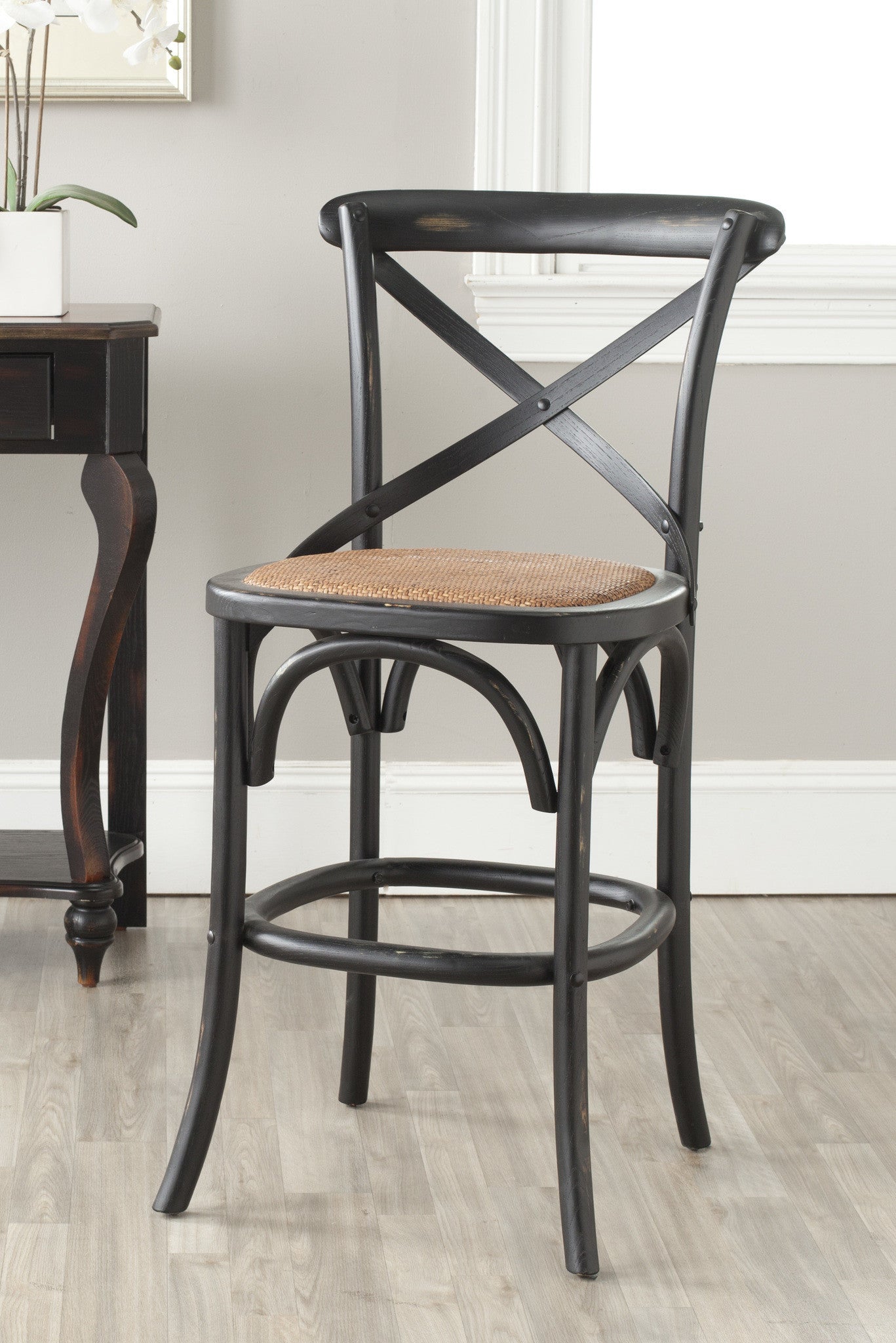 Safavieh Franklin X Back Counter Stool | Counter Stools | Modishstore - 8