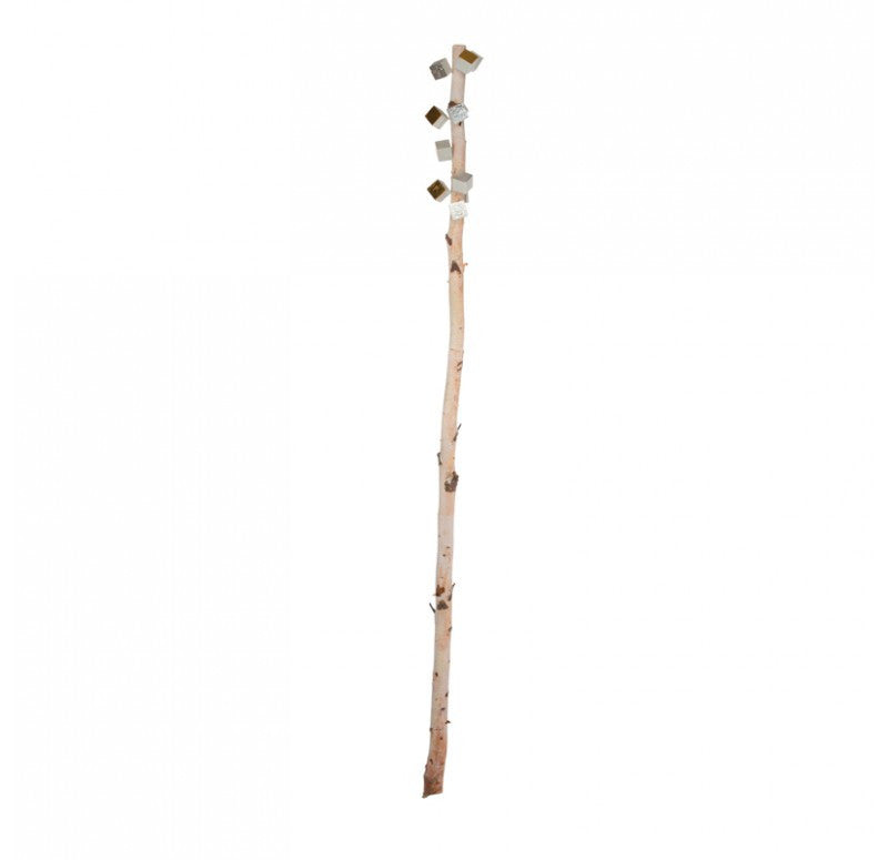 Gold Leaf Design Group Birch Pole With Cube Pivot Wall Play Set of 2 | Artificial Flora | Modishstore - 2