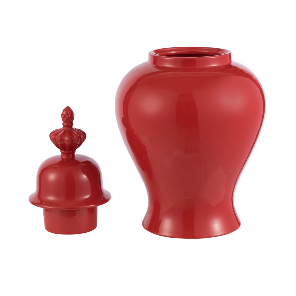 A&B Home Red Ceramic Jar – Modish Store