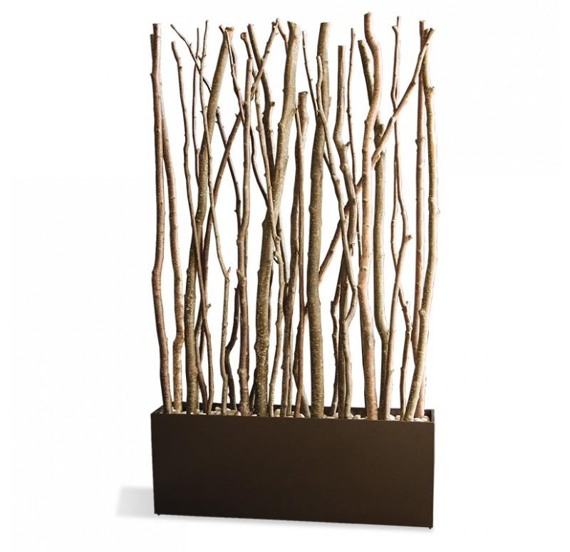 Alder Poles in Linear Planter by Gold Leaf Design Group | Artificial Flora | Modishstore - 2