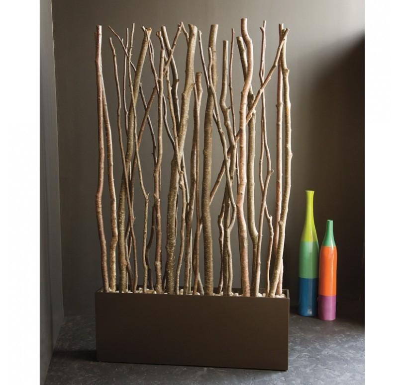 Alder Poles in Linear Planter by Gold Leaf Design Group | Artificial Flora | Modishstore