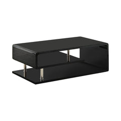 Ninove Contemporary Style Coffee Table, Black  By Benzara