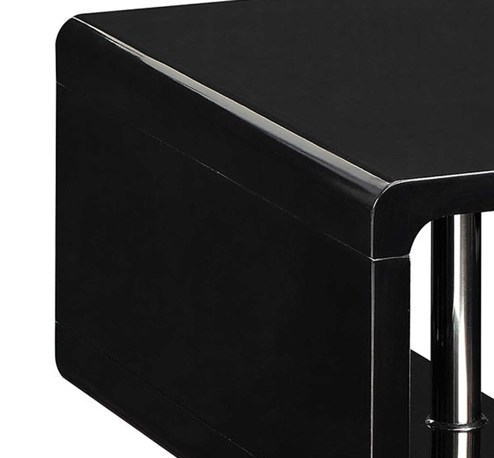 Ninove Contemporary Style End Table, Black  By Benzara | Side Tables |  Modishstore  - 3