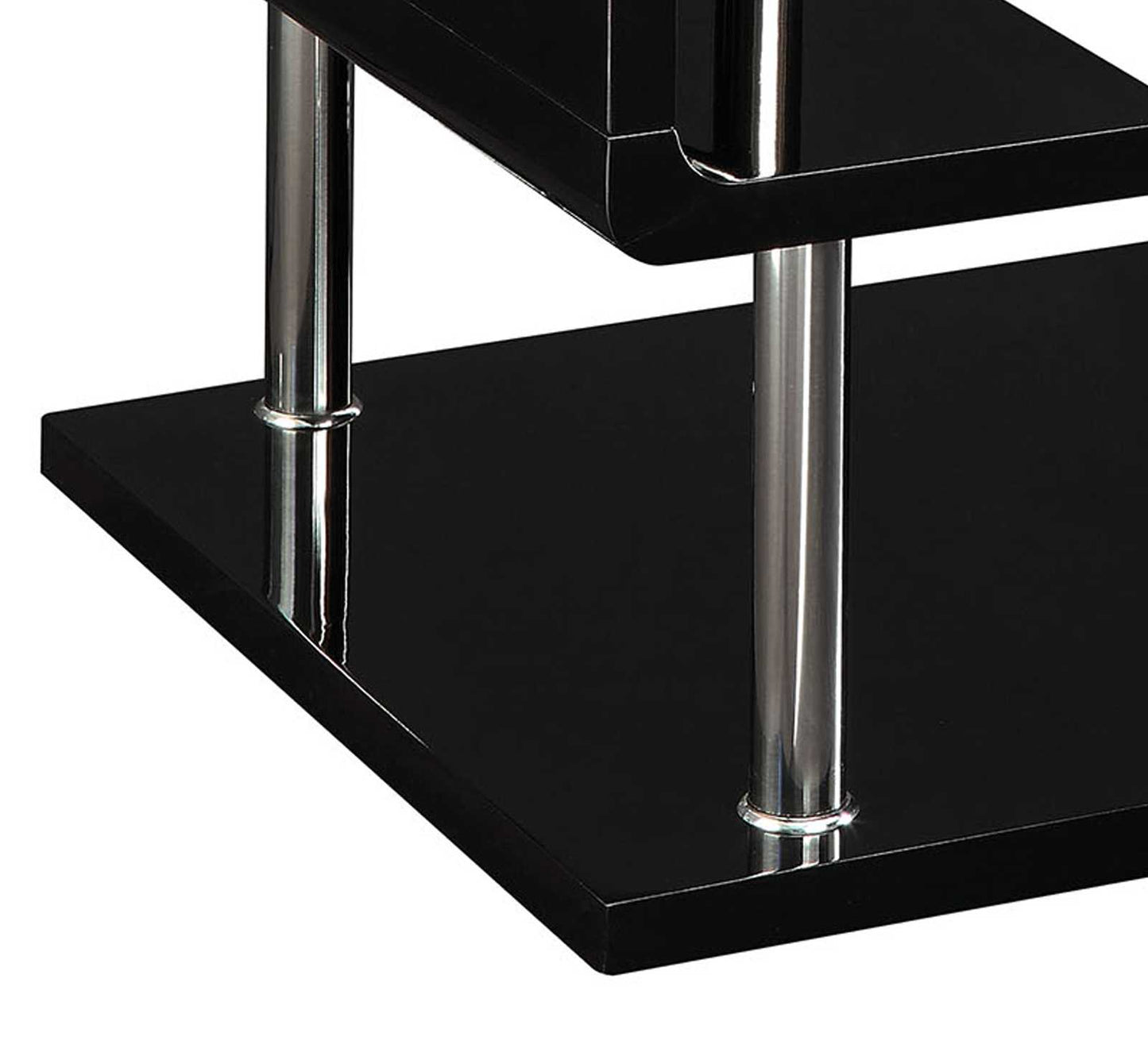 Ninove Contemporary Style End Table, Black  By Benzara | Side Tables |  Modishstore  - 4