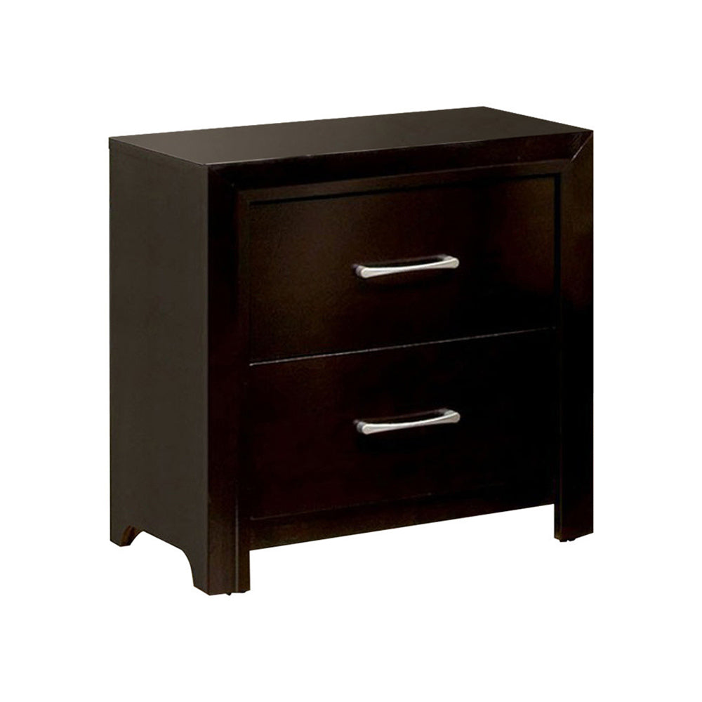 Janine Transitional Night Stand In Espresso Finish By Benzara | Nightstands | Modishstore - 2