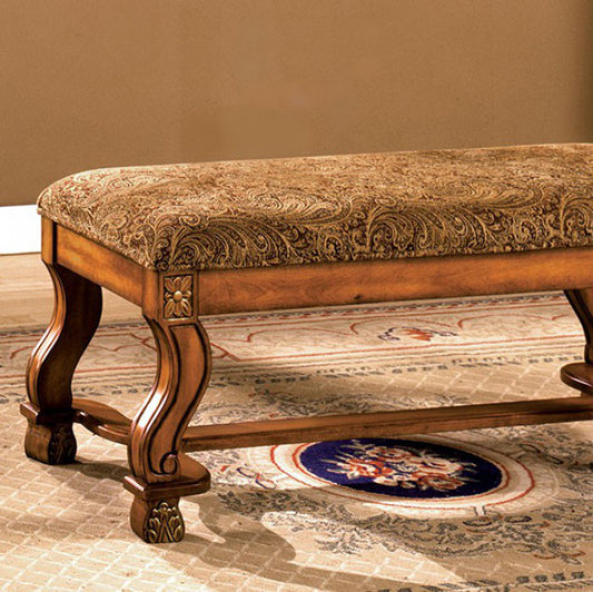 Vale Royal Traditional Bench, Antique Oak  By Benzara | Stools & Benches |  Modishstore 