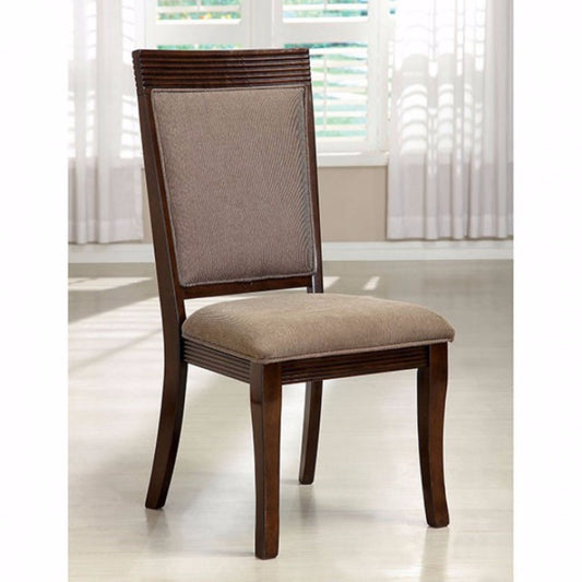 Woodmont Contemporary Side Chair, Walnut Finish, Set Of 2 By Benzara | Side Chairs |  Modishstore 