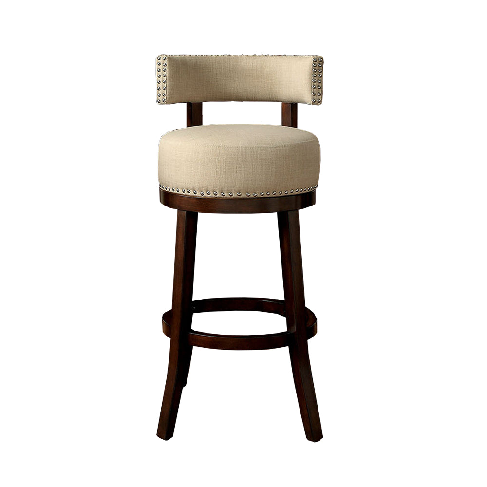 Lynsey Contemporary 24"Barstool Withlinen Cushion, Set Of 2 By Benzara | Bar Stools | Modishstore - 2