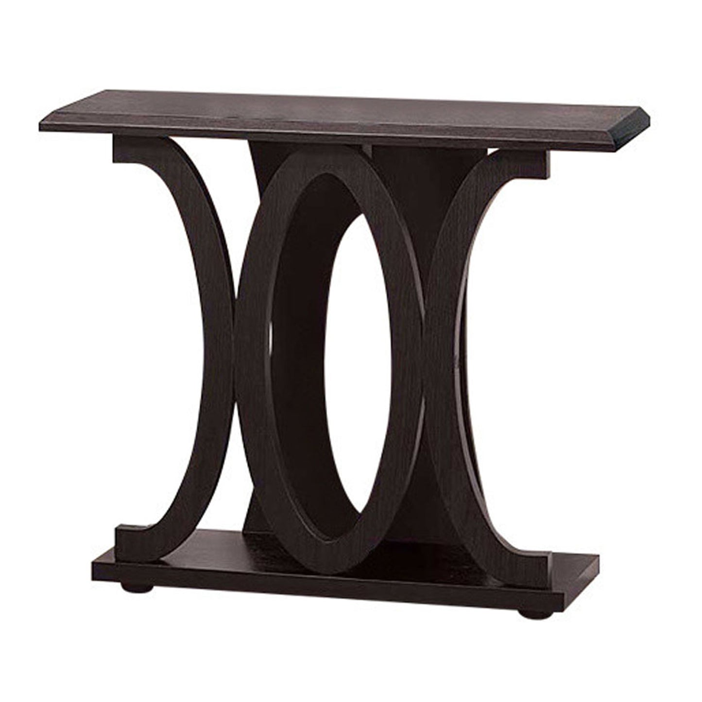 Stylish Console Table With Base Shelf, Dark Brown By Benzara | Console Tables |  Modishstore  - 2