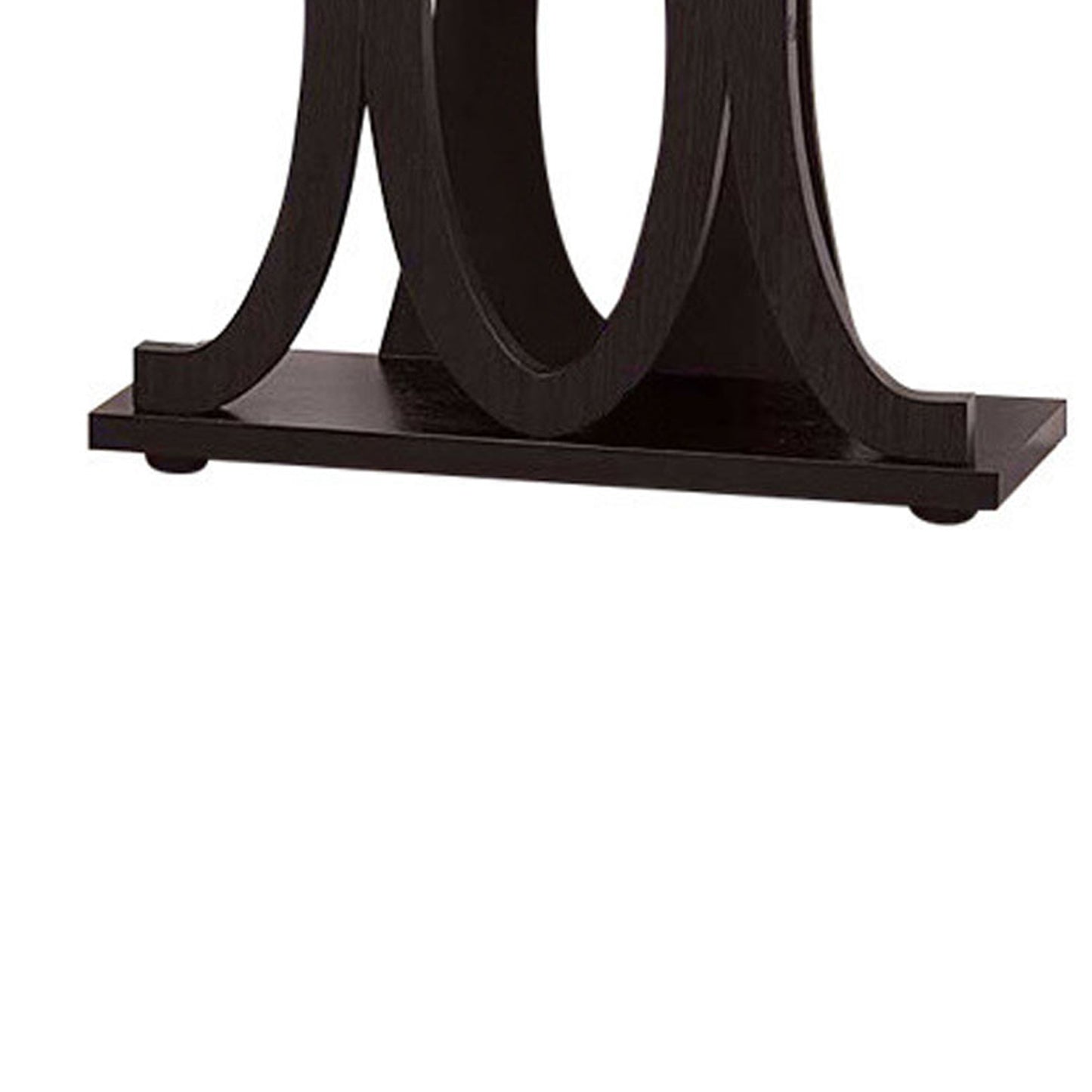 Stylish Console Table With Base Shelf, Dark Brown By Benzara | Console Tables |  Modishstore  - 3