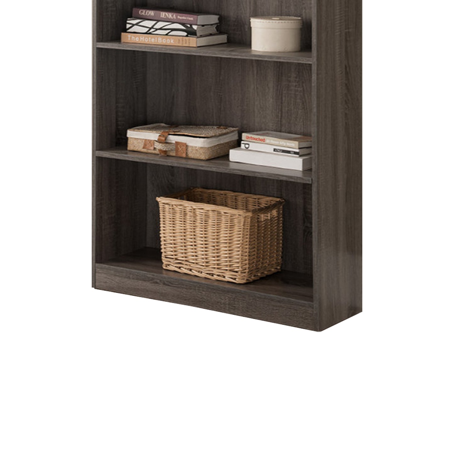 Splendid Space Efficient Bookcase, Gray By Benzara | Bookcases |  Modishstore  - 2