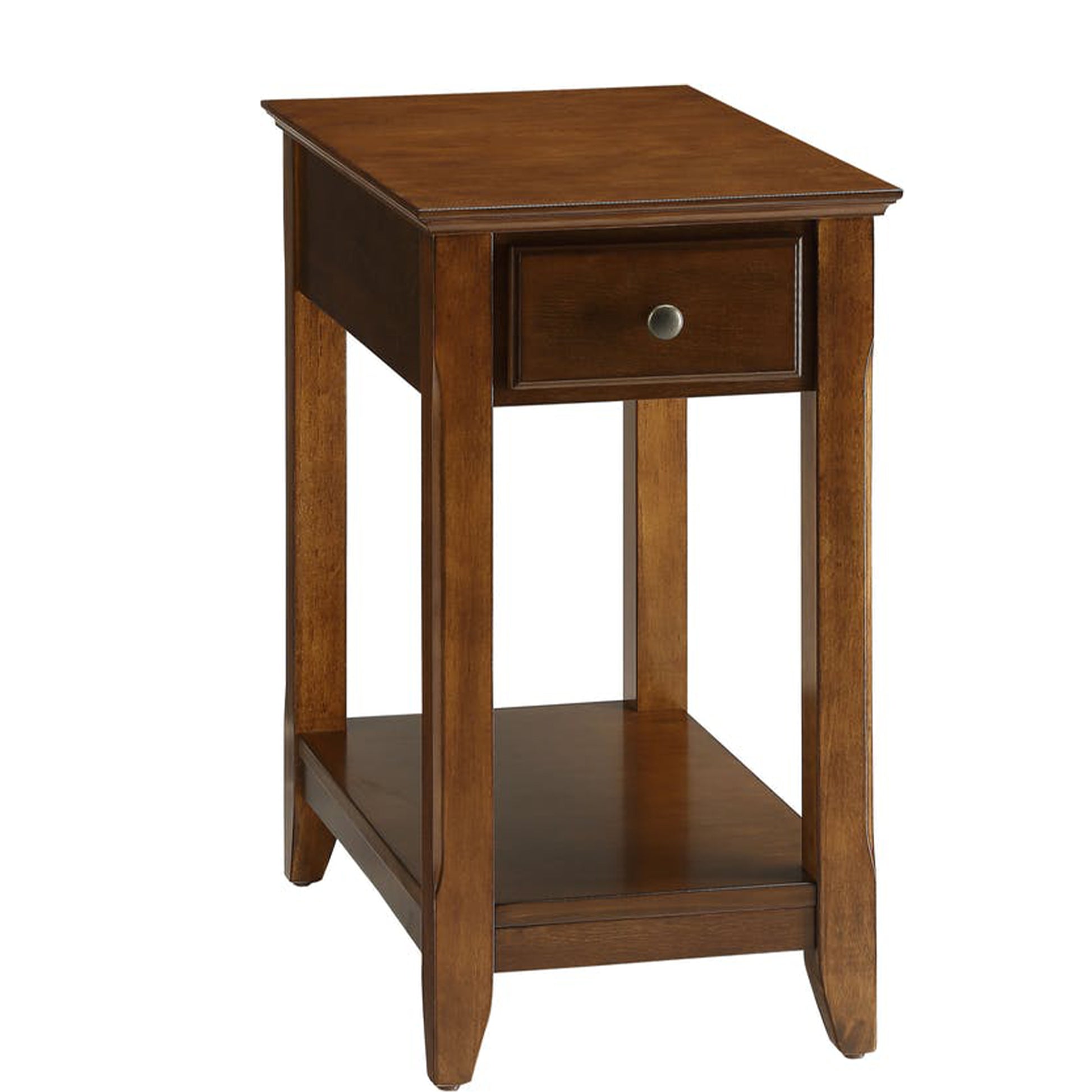 Smart Looking Side Table, Walnut Brown By Benzara | Side Tables | Modishstore