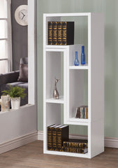 Hollow-Core Tv Console And Bookcase Combination,  White  By Benzara