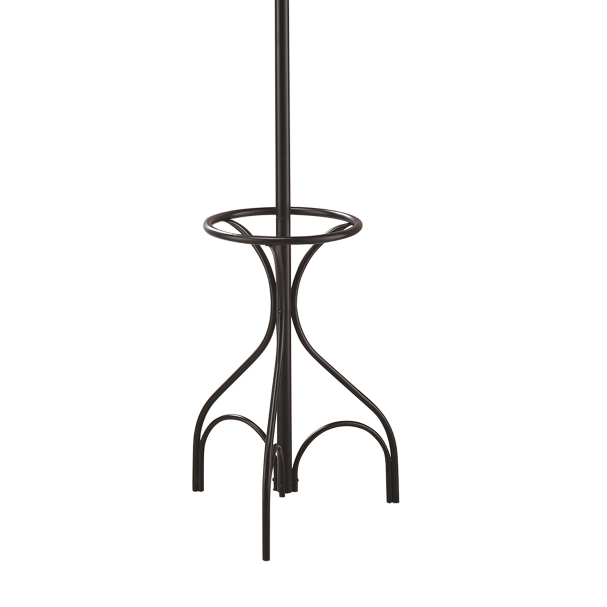 Metal Coat Rack With Umbrella Stand, Black By Benzara | Coat Racks | Modishstore - 3