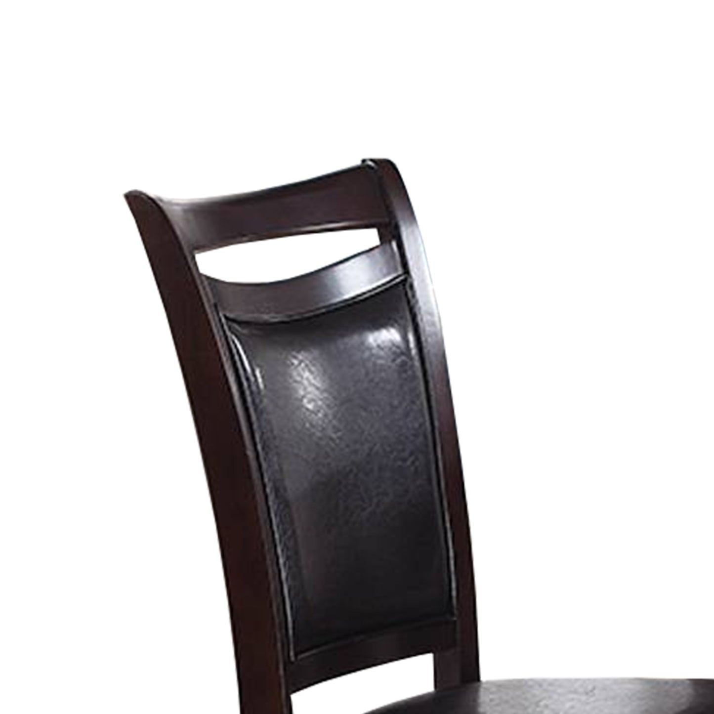 Set Of Two Wooden Dining Chairs In Dark Brown By Benzara | Dining Chairs | Modishstore - 2