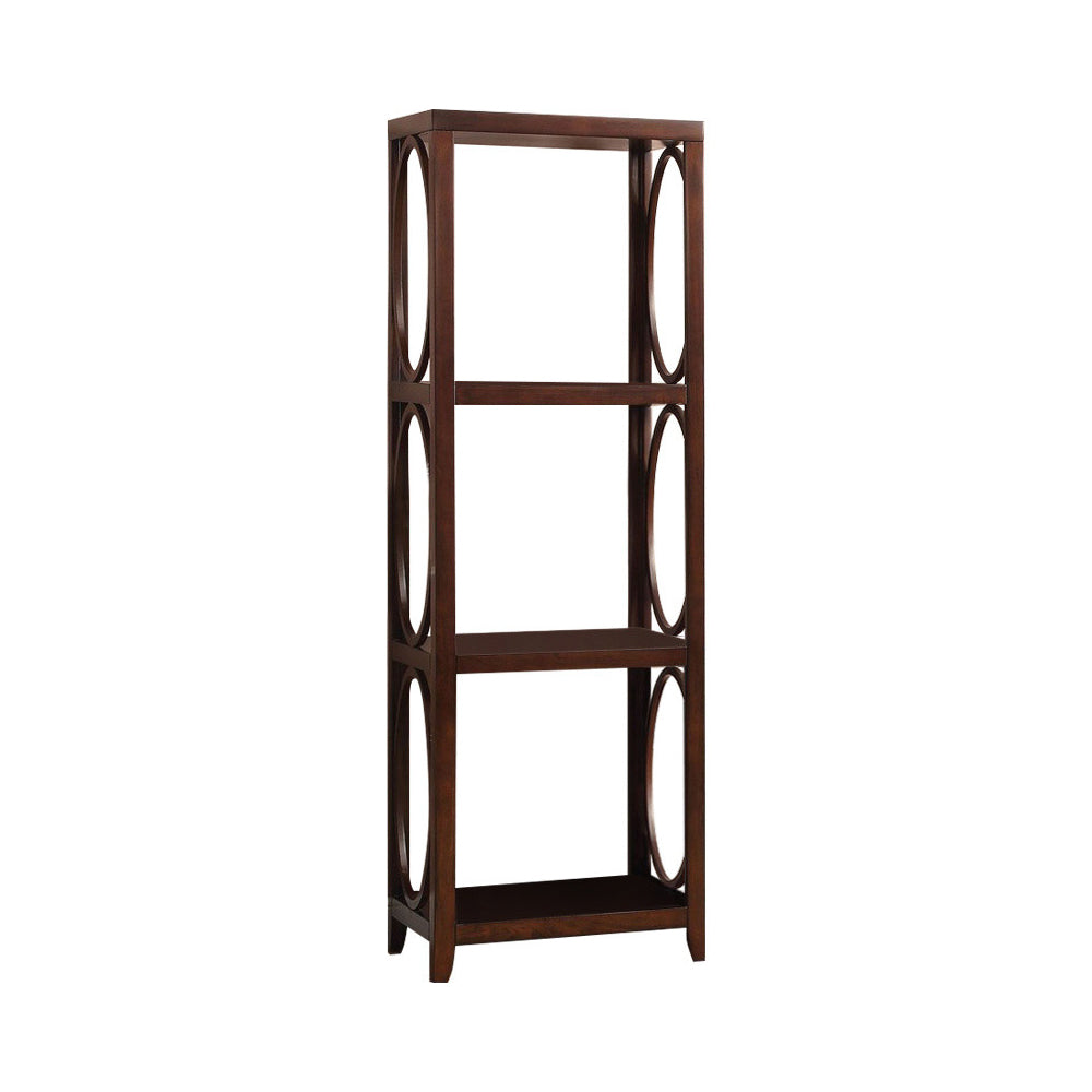 Transitional Pier Cabinet, Side Pier, Cherry Brown By Benzara | Shelves & Shelving Units |  Modishstore 