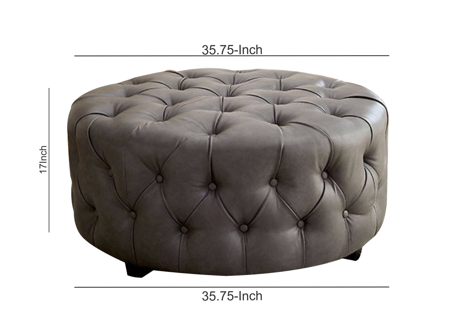 Contemporary Ottoman, Gray By Benzara | Ottomans |  Modishstore  - 2