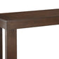 Rectangular Wooden Sofa Table With Sled Base, Espresso Brown By Benzara | Console Tables |  Modishstore  - 5