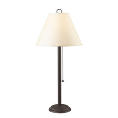 Paper Shade Metal Table Lamp With Pull Chain Switch,Set Of 4,White And Black By Benzara