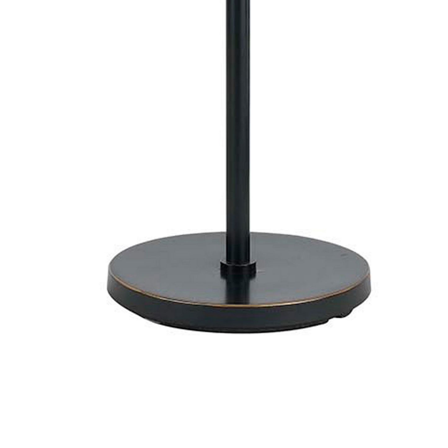 Metal Body Floor Lamp With Fabric Drum Shade And Pull Chain Switch, Black By Benzara | Floor Lamps |  Modishstore  - 3