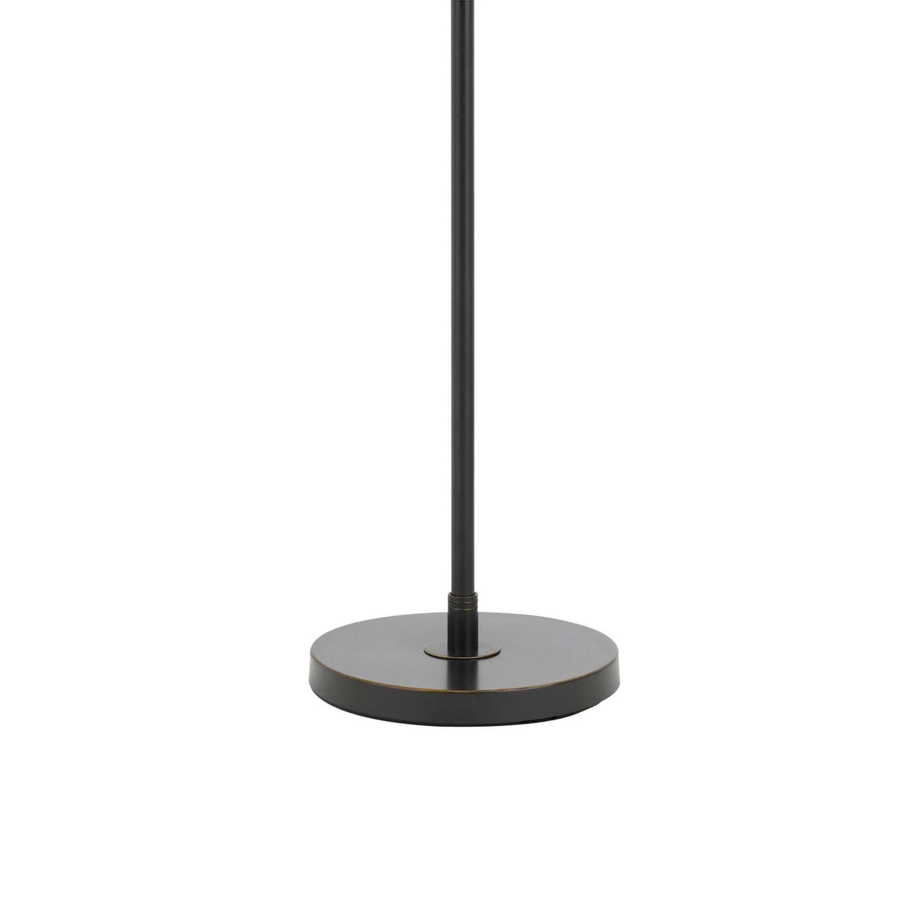 Metal Floor Lamp With Swing Arm And Tubular Stand, Beige And Black By Benzara | Floor Lamps |  Modishstore  - 3