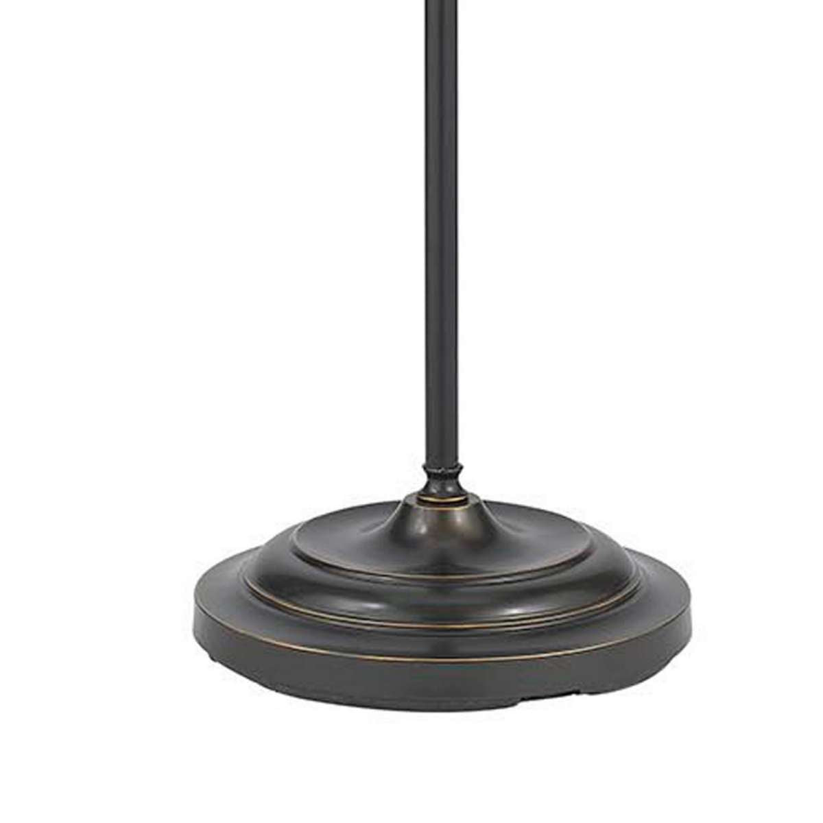 Metal Round 62" Floor Lamp With Adjustable Pole, Dark Bronze By Benzara | Floor Lamps |  Modishstore  - 3