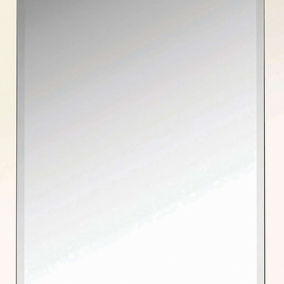 Rectangular Shaped Floor Mirror With Beveled Edge, Silver By Benzara | Mirrors |  Modishstore  - 4