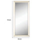 Rectangular Shaped Floor Mirror With Beveled Edge, Silver By Benzara | Mirrors |  Modishstore  - 3