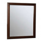 32 Inch Transitional Style Wooden Frame Mirror, Cherry By Benzara | Mirrors |  Modishstore  - 5