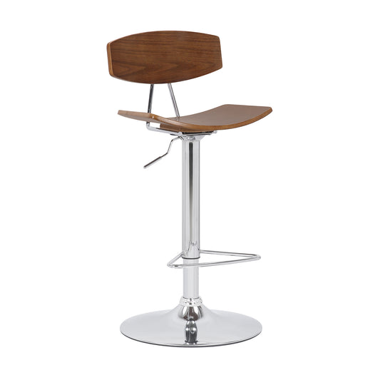 Saddle Seat Metal Barstool With Adjustable Height Brown By Benzara | Bar Stools & Tables | Modishstore