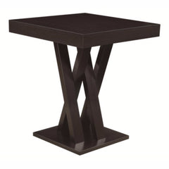 Contemporary Style Wooden Bar Table, Brown  By Benzara