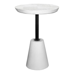 Moe's Home Foundation Outdoor Accent Table White By Moe's Home Collection