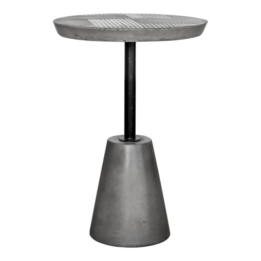 Foundation Outdoor Accent Table Grey By Moe's Home Collection | Accent Tables | Modishstore - 1