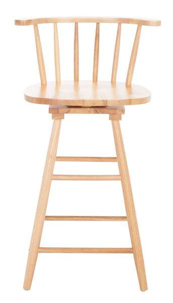 Safavieh Ray Swivel Counter Stool - Natural | Counter Stools | Modishstore - 2