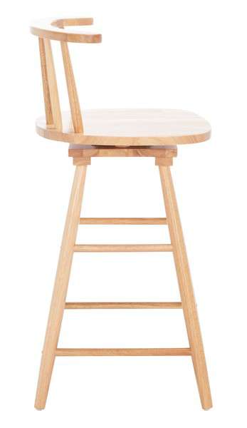 Safavieh Ray Swivel Counter Stool - Natural | Counter Stools | Modishstore - 3