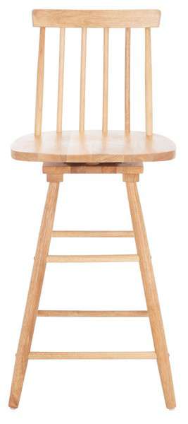 Safavieh Quai Swivel Counter Stool - Natural | Counter Stools | Modishstore - 2