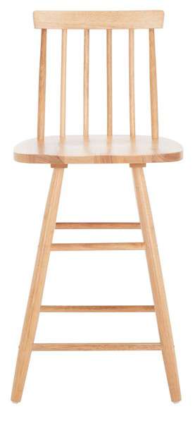 Safavieh May Wood Counter Stool - Natural | Counter Stools | Modishstore