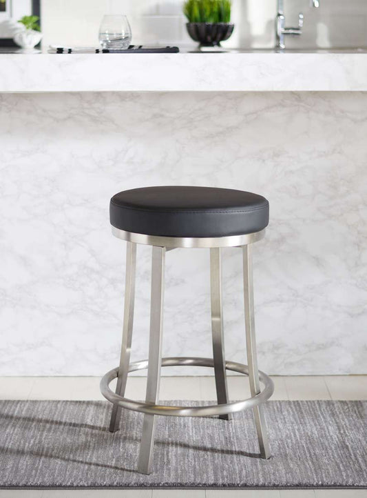 Safavieh Obito Swivel Counter Stool - Black | Counter Stools | Modishstore