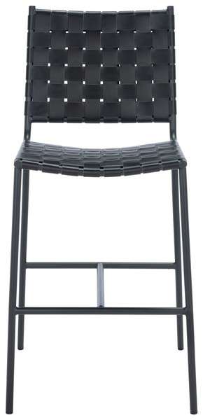 Safavieh Olenna Woven Counter Stool - Black | Counter Stools | Modishstore - 2