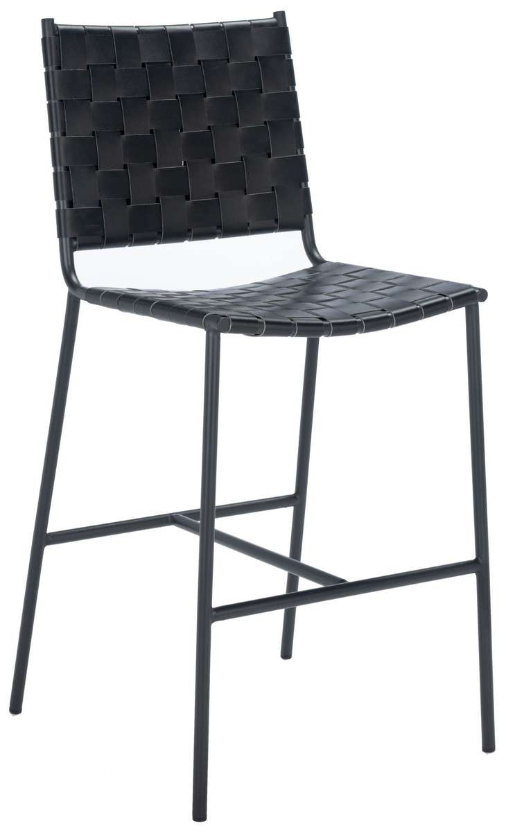 Safavieh Olenna Woven Counter Stool - Black | Counter Stools | Modishstore - 3