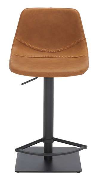 Safavieh Kynlee Gas Lift Barstool - Cognac | Bar Stools | Modishstore - 2