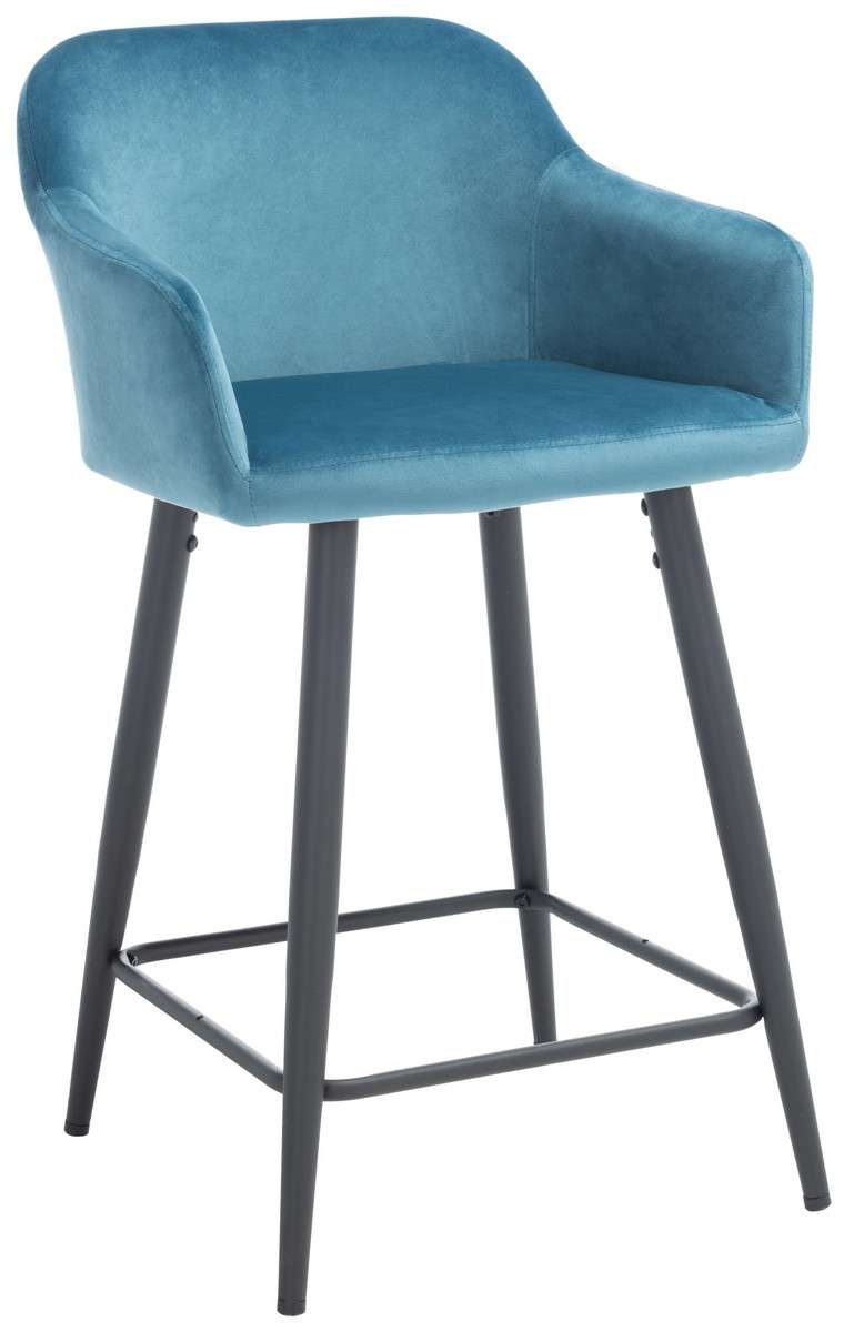 Safavieh Cataleya Counter Stool - Denim Blue | Counter Stools | Modishstore - 3