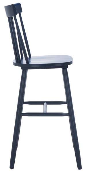 Safavieh Providence Bar Stool Set Of 2 - Navy | Bar Stools | Modishstore - 3