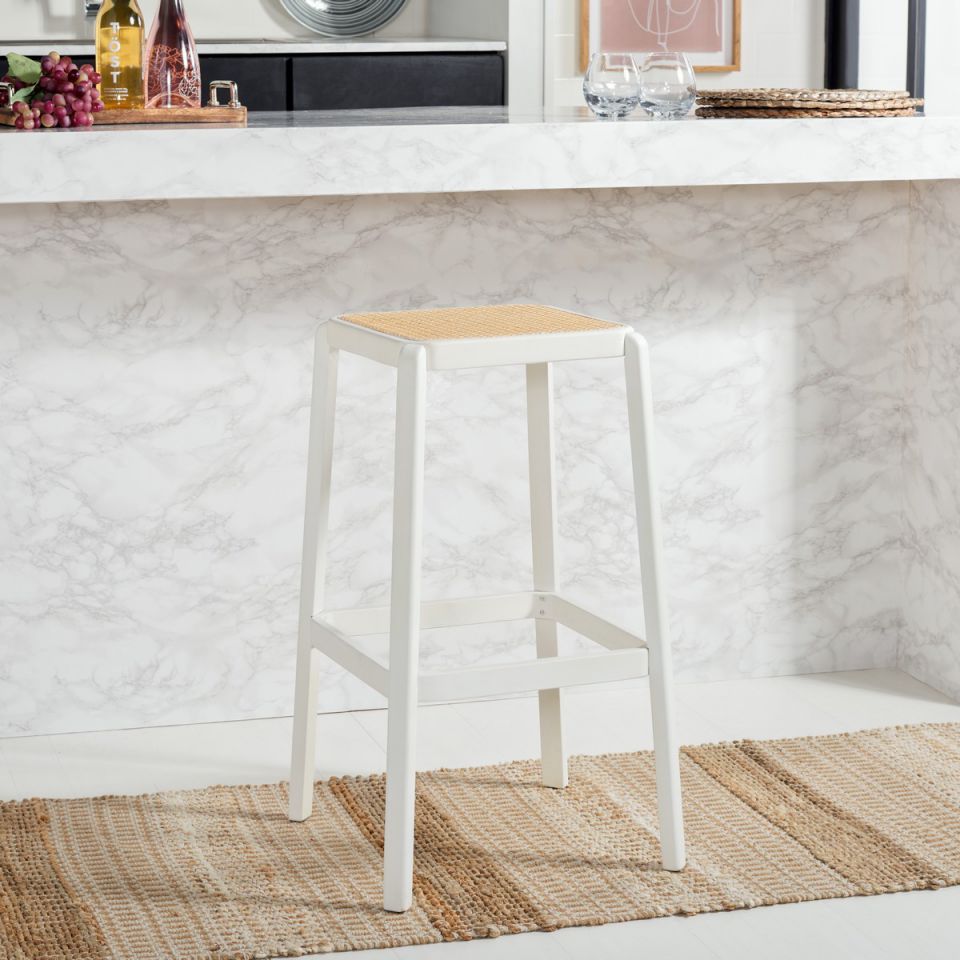 Safavieh Silus Backless Cane Bar Stool