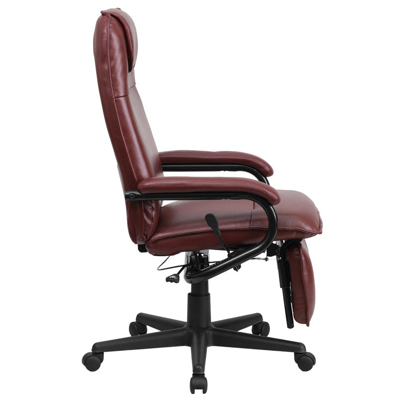 Flash Furniture High Back Burgundy Leather Executive Reclining Swivel Office Chair | Office Chairs | Modishstore - 6